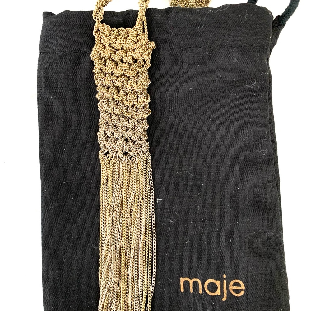 Maje long tassel necklace